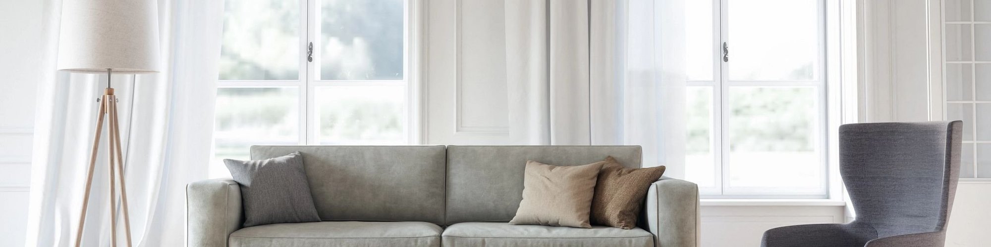 Couch on Hardwood Flooring